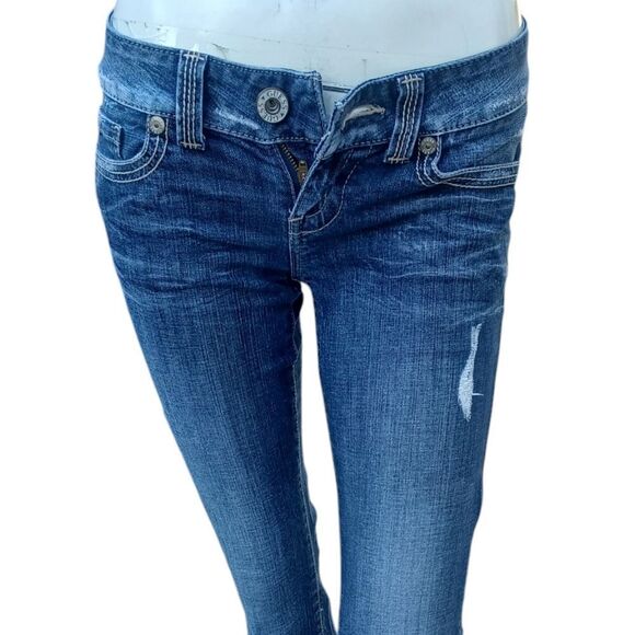 4179....Guess Jeans Daredevil Bootcut Size 26, 27"Inseam 6"Rise - Picture 1 of 6
